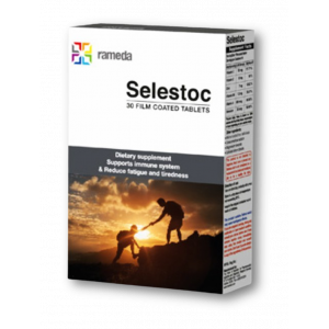 SELESTOC ( VIT. C 70 MG + VIT. E 12 MG + ZINC 7 MG + VIT. B6 1.3 MG + VIT. A 600 MCG + SELENIUM 50 MCG ) 30 FILM-COATED TABLETS